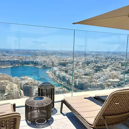 Luxury Little Gem Mercury Tower With Rooftop Pool By Arcobnb St. Julian's
